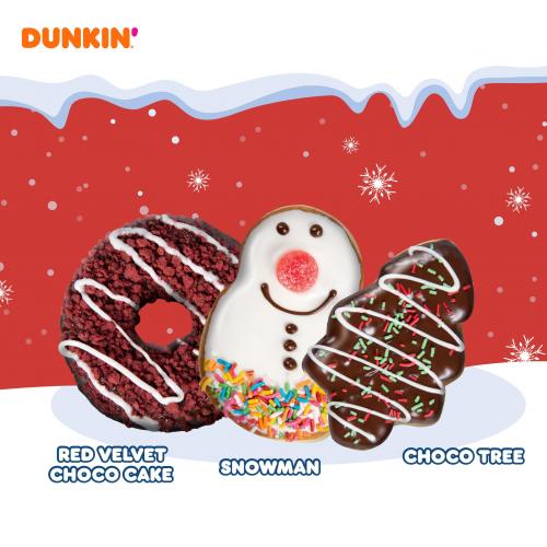 Dunkin' Christmas Red Velvet Choco Cake Donut