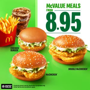 McDonald's McValue Meals: Enjoy from RM8.95 in Malaysia